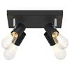 vidaXL Ceiling Spotlight Black 26.5 x 26 x 11.5 cm Metal