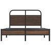 vidaXL Bed Frame without Mattress 120x200 cm Brown Oak Engineered Wood