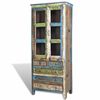 Reclaimed Wood Bookshelf Bookcase 5 Drawers & 2 Doors