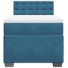 vidaXL Box Spring Bed with Mattress Dark Blue 80x200 cm Velvet
