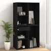 vidaXL Cosmetic Cabinet Black 80x40x75 cm Engineered Wood
