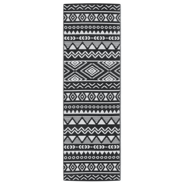 vidaXL Outdoor Carpet ARAKIL Black 80x250 cm PP