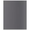 vidaXL Bookshelf Boards 8 pcs High Gloss Grey 40x50x1.5 cm Engineered Wood