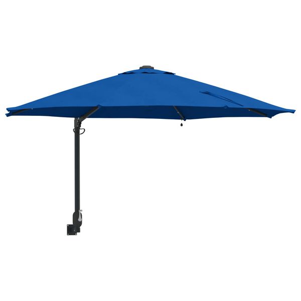 vidaXL Garden Parasol Azurblau 248 x 248 x 148 cm Polyester and Steel