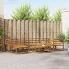 vidaXL Outdoor Sofa Set 7 pcs Natural Solid Acacia Wood