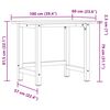 vidaXL Workbench 100x60x81.5 cm Solid Wood Oak Rectangular