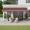 vidaXL Automatic Retractable Awning Brown 600x350 cm