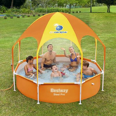 Bestway Steel Pro UV Careful Above Ground Pool for Kids 244x51 cm