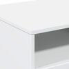 vidaXL Coffee Table with LED Lights White 90x49x40 cm