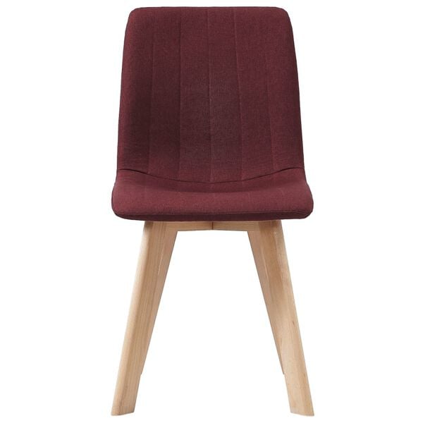 vidaXL Dining Chairs 4 pcs Wine Red Fabric