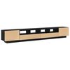 vidaXL TV Cabinet Set 3 pcs Black 260 x 35 x 40 cm Engineered Wood