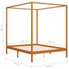 vidaXL Canopy Bed Frame without Mattress Solid Pine Wood 160x200 cm (283260+2x321987)