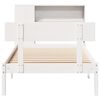 vidaXL Bookcase Bed without Mattress White 90x200 cm Solid Wood Pine