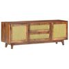 vidaXL TV Cabinet 124x29x45 cm Solid Mango Wood