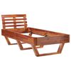 vidaXL Bed Frame without Mattress Solid Acacia Wood 100x200 cm