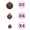 vidaXL Artificial Pre-lit Christmas Tree with Ball Set&Pinecones 180 cm