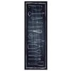 vidaXL Kitchen Rug Black 180 x 60 cm Velvet