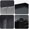 vidaXL Wheelie Bin Storage for 4 Bins Anthracite 272 x 77.5 x 121.5 cm