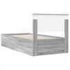 vidaXL Bed Frame Grey Sonoma 75 x 190 cm Engineered Wood