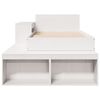 vidaXL Bed Frame without Mattress White 90x200 cm Solid Wood Pine