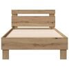 vidaXL Bed Frame Artisan Oak 193 x 95 x 88 cm Engineered Wood