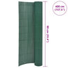 vidaXL Double-Sided Garden Fence 90x400 cm Green