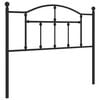 vidaXL Metal Replace Headboard Black 107 cm