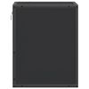 vidaXL Wall-mounted Bedside Cabinet Black 40x31x39.5 cm