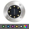 vidaXL Solar Ground Lights 8 pcs LED Lights RGB Colour
