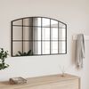 vidaXL Wall Mirror Black 100x60 cm Arch Iron