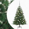 vidaXL Artificial Christmas Tree with Bauble 120 cm 150 LEDs
