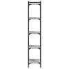 vidaXL Bookcase 5-Tier Grey Sonoma 40x30x154 cm Engineered Wood