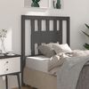 vidaXL Headboard Grey 81x4x100 cm Solid Wood Pine