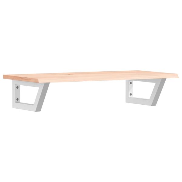 vidaXL Basin Shelf Wall Mounted Steel and Solid Wood Oak