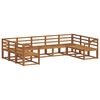 vidaXL Outdoor Sofa Set 9 pcs Natural Solid Acacia Wood