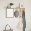 vidaXL Wall-Mounted Coat Rack with Shelf Sonoma oak 85 x 10 x 45 cm
