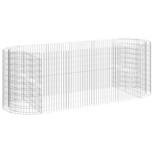 vidaXL Gabion Raised Bed Galvanised Iron 300x100x100 cm
