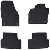 vidaXL Car Mat 4 pcs Black Rubber