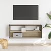 vidaXL TV Cabinet Sonoma Oak 100x31x39.5 cm Engineered Wood and Metal