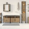 vidaXL Bathroom Furniture Set 4 pcs Artisan Oak Engineered Wood