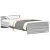 vidaXL Bed Frame with Headboard Grey Sonoma 80 x 200 cm