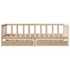 vidaXL Daybed with Drawers without Mattress 90x200 cm Solid Wood