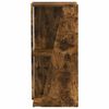 vidaXL Side Shelf Smoked Oak 33 x 32 x 70.5 cm Engineered Wood