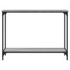 vidaXL Console Table Grey Sonoma 101x30.5x75 cm Engineered Wood