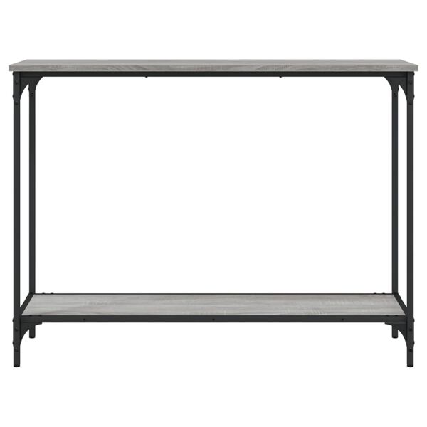 vidaXL Console Table Grey Sonoma 101x30.5x75 cm Engineered Wood