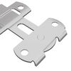 vidaXL Door Latch 2 pcs Silver 70 x 8 mm Steel