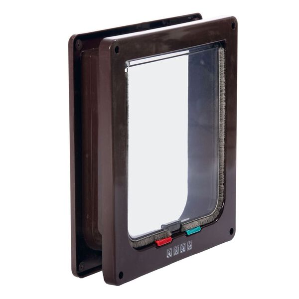 Karlie 4-way Lockable Cat Door Porta 23.5x5x25.2 cmBrown