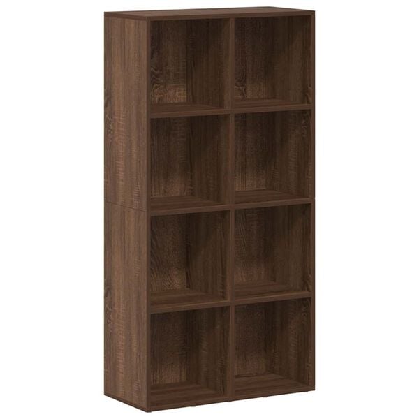 vidaXL Book Cabinet/Sideboard Brown Oak 66x30x130 cm Engineered Wood