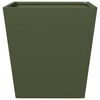 vidaXL Garden Planters Olive Green 2 pcs 40x40x40 cm Steel