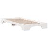 vidaXL Bed Frame White 80 x 200 cm Solid Pine Wood
